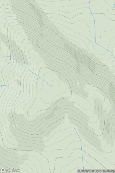 Thumbnail image for Beinn Stumanadh showing contour plot for surrounding peak