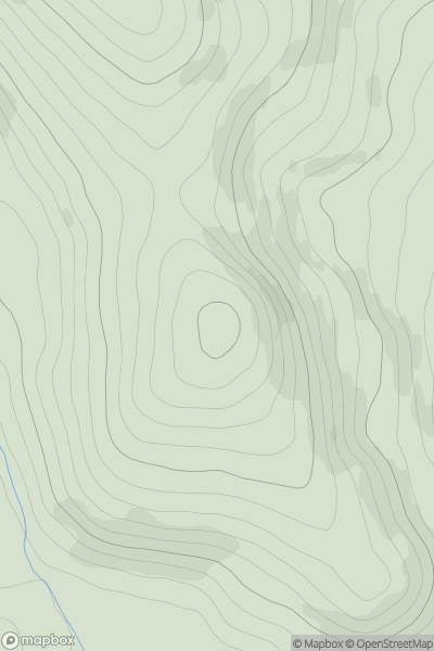 Thumbnail image for Coulvoulin Hill showing contour plot for surrounding peak