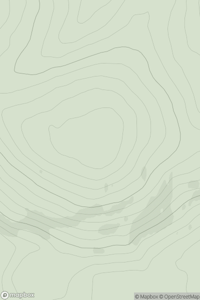 Thumbnail image for Langgadlie Hill showing contour plot for surrounding peak