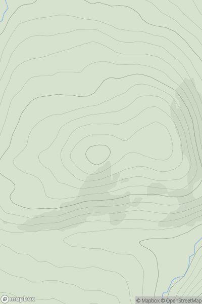 Thumbnail image for Carn na h-Iolhaire showing contour plot for surrounding peak