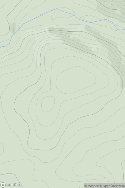 Thumbnail image for Hill of Oldmerdrum showing contour plot for surrounding peak