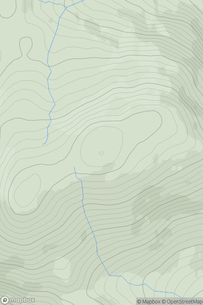 Thumbnail image for Meall na Aighean showing contour plot for surrounding peak