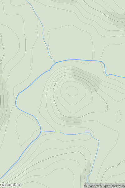 Thumbnail image for Knocklea Hill showing contour plot for surrounding peak