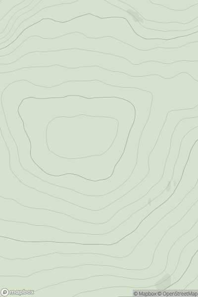 Thumbnail image for Glaschul Hill showing contour plot for surrounding peak