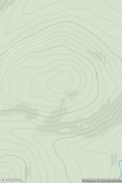 Thumbnail image for Hill of Dunmeath showing contour plot for surrounding peak