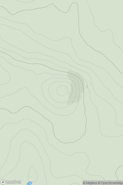 Thumbnail image for Cnoc Cailliche showing contour plot for surrounding peak