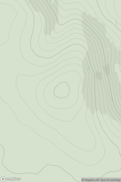 Thumbnail image for Cnoc Coir a' Phuill showing contour plot for surrounding peak