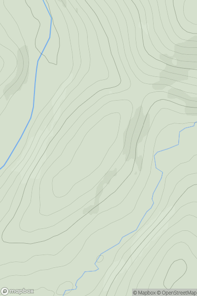 Thumbnail image for Cairnbeg Hill showing contour plot for surrounding peak