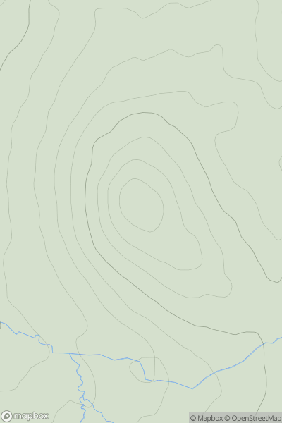 Thumbnail image for Hill of Lethendry showing contour plot for surrounding peak