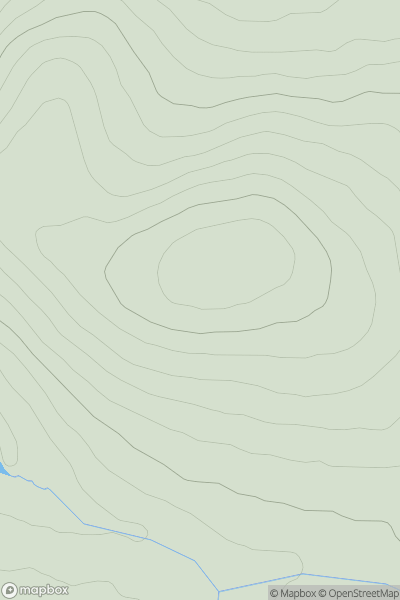 Thumbnail image for Hill of Janetstown showing contour plot for surrounding peak