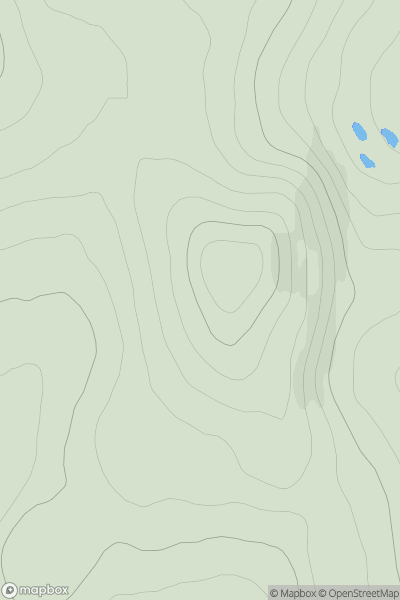 Thumbnail image for Hill of Milleath showing contour plot for surrounding peak