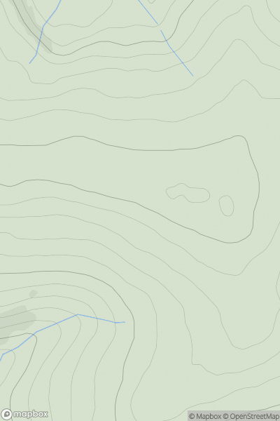 Thumbnail image for Cairds Hill showing contour plot for surrounding peak