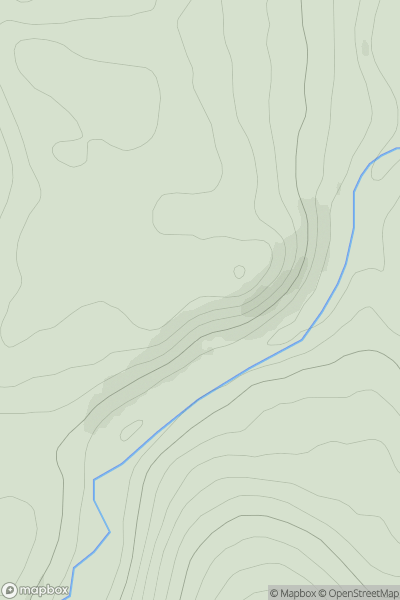 Thumbnail image for Auchindoun Castle showing contour plot for surrounding peak