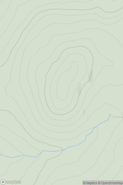 Thumbnail image for Knock of Allachie showing contour plot for surrounding peak