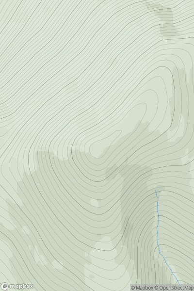 Thumbnail image for Ben Klibreck - Meall nan Con showing contour plot for surrounding peak