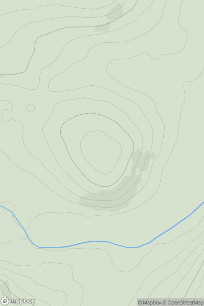 Thumbnail image for Aitionn Hill showing contour plot for surrounding peak