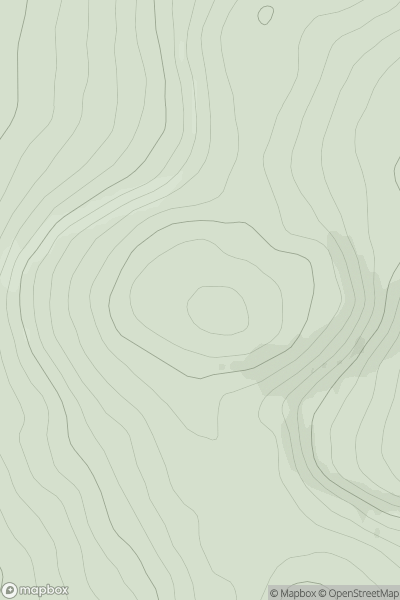 Thumbnail image for Hill of Retanach showing contour plot for surrounding peak