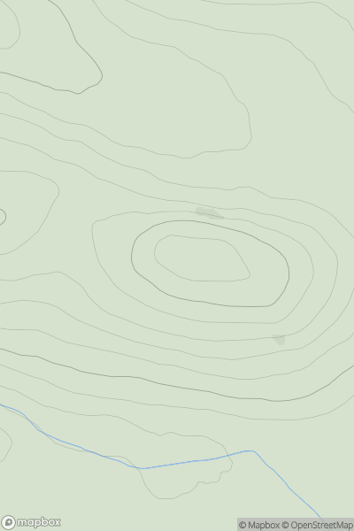 Thumbnail image for Carnaveron Hill showing contour plot for surrounding peak