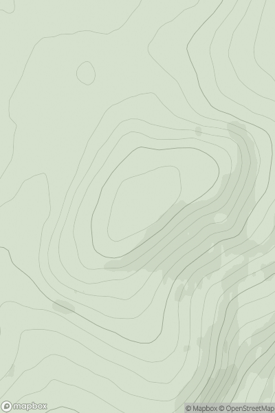Thumbnail image for Catstone Hill showing contour plot for surrounding peak