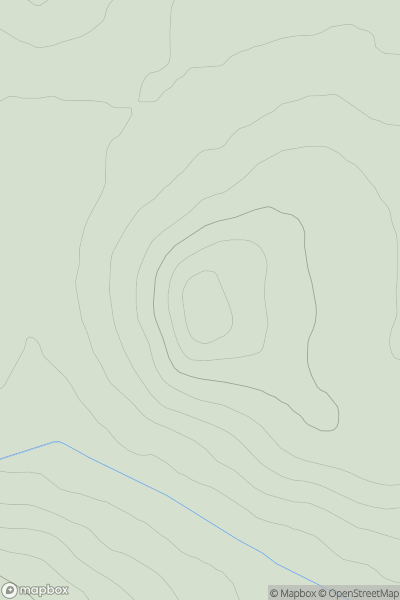 Thumbnail image for Waukmill Hill showing contour plot for surrounding peak