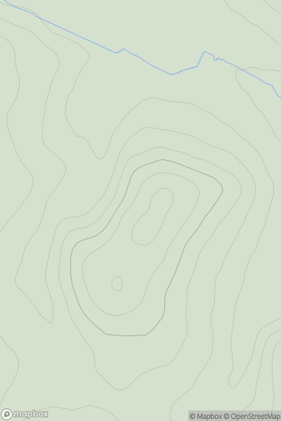 Thumbnail image for Hill of Glanderston showing contour plot for surrounding peak
