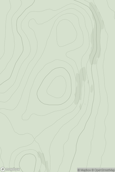 Thumbnail image for Hill of Greenfold showing contour plot for surrounding peak