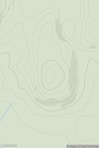 Thumbnail image for Boddum Hill showing contour plot for surrounding peak