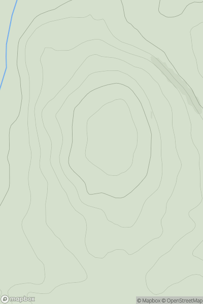 Thumbnail image for Dunbennan Hill showing contour plot for surrounding peak