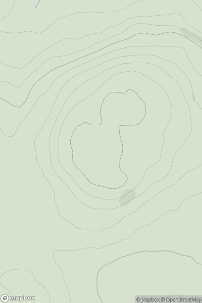 Thumbnail image for Brownside Hill showing contour plot for surrounding peak