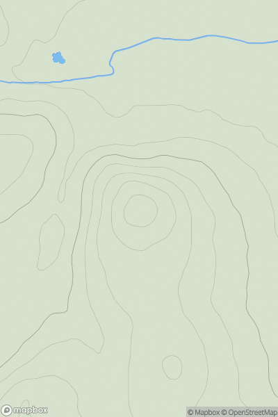Thumbnail image for Carrier's Hill showing contour plot for surrounding peak