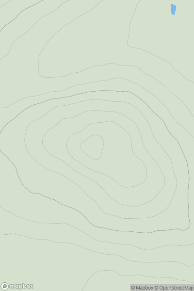 Thumbnail image for Hill of Little Folla showing contour plot for surrounding peak