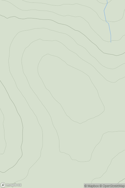 Thumbnail image for Hill of Brackans showing contour plot for surrounding peak