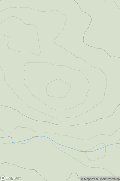 Thumbnail image for Gillahill showing contour plot for surrounding peak