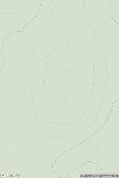 Thumbnail image for Hill of Cleftbog showing contour plot for surrounding peak