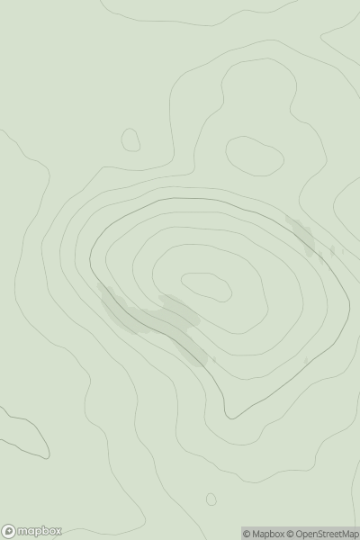 Thumbnail image for Hill of Brathens showing contour plot for surrounding peak