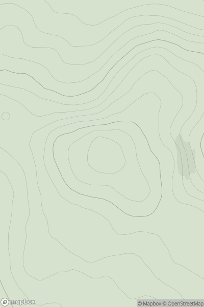 Thumbnail image for Hill of Alvah showing contour plot for surrounding peak