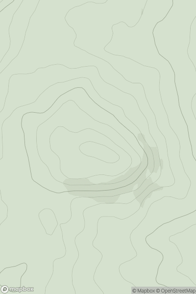 Thumbnail image for Bruce's Camp showing contour plot for surrounding peak