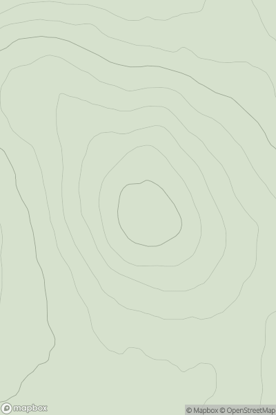 Thumbnail image for Hill of Culbirnie showing contour plot for surrounding peak