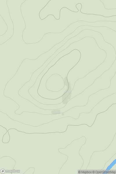 Thumbnail image for Cot-town Hill showing contour plot for surrounding peak