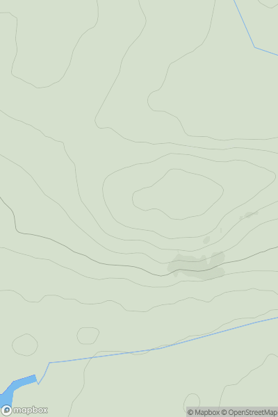 Thumbnail image for Hill of Ord showing contour plot for surrounding peak