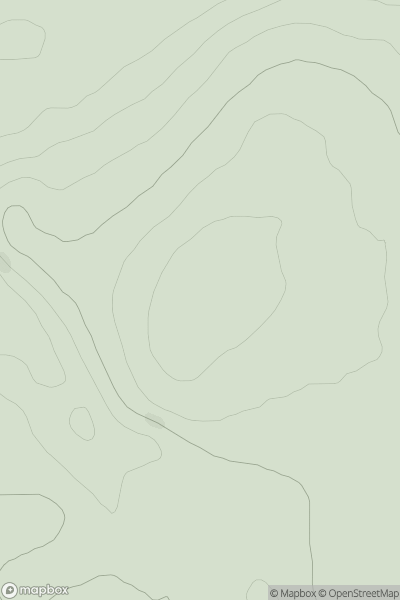 Thumbnail image for Braecroft Hill showing contour plot for surrounding peak