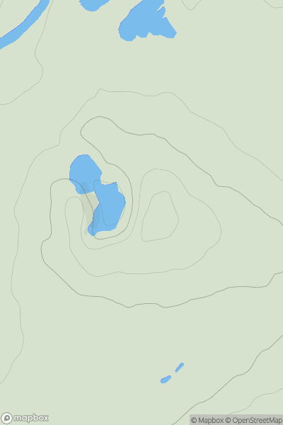 Thumbnail image for Kemnay Hill showing contour plot for surrounding peak