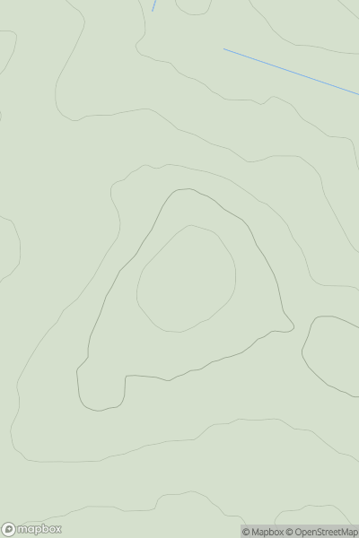 Thumbnail image for Cairndale Hill showing contour plot for surrounding peak