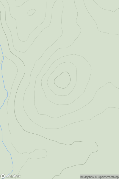 Thumbnail image for Carding Hill showing contour plot for surrounding peak