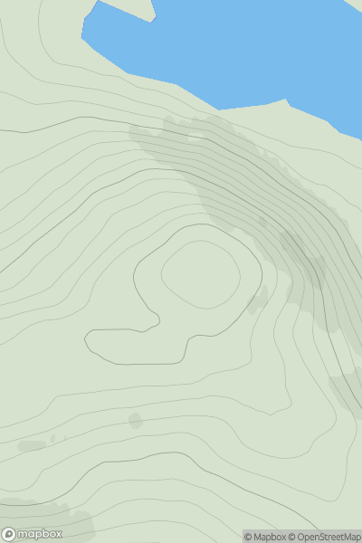 Thumbnail image for Meall Dola showing contour plot for surrounding peak