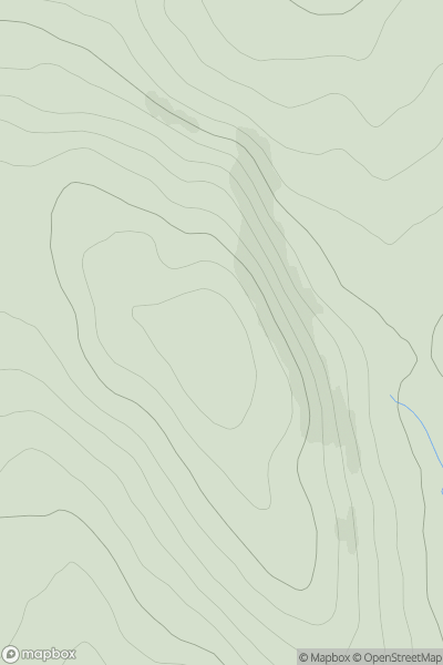 Thumbnail image for Cnoc Bad an Leathaid showing contour plot for surrounding peak