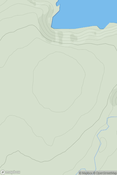 Thumbnail image for Cowhythe Hill showing contour plot for surrounding peak