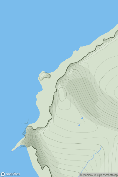 Thumbnail image for Da Kame showing contour plot for surrounding peak