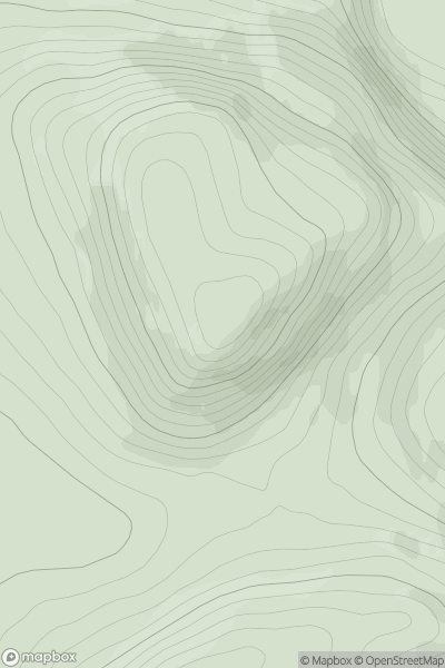 Thumbnail image for Creag an Amalaidh showing contour plot for surrounding peak