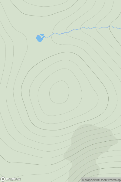 Thumbnail image for Sothers Field showing contour plot for surrounding peak